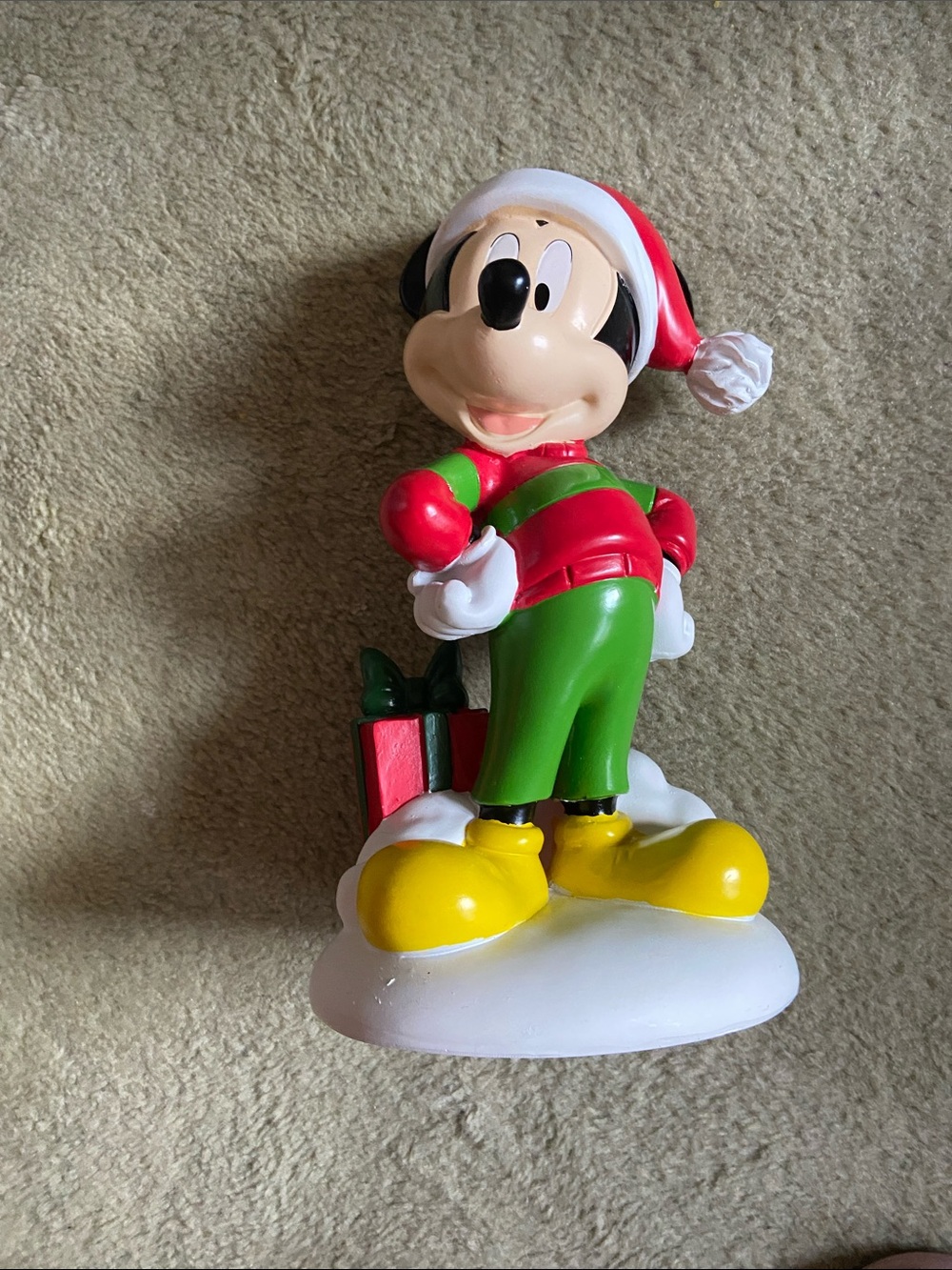 Disney Mickey Mouse Holiday Figurine - Red & Green